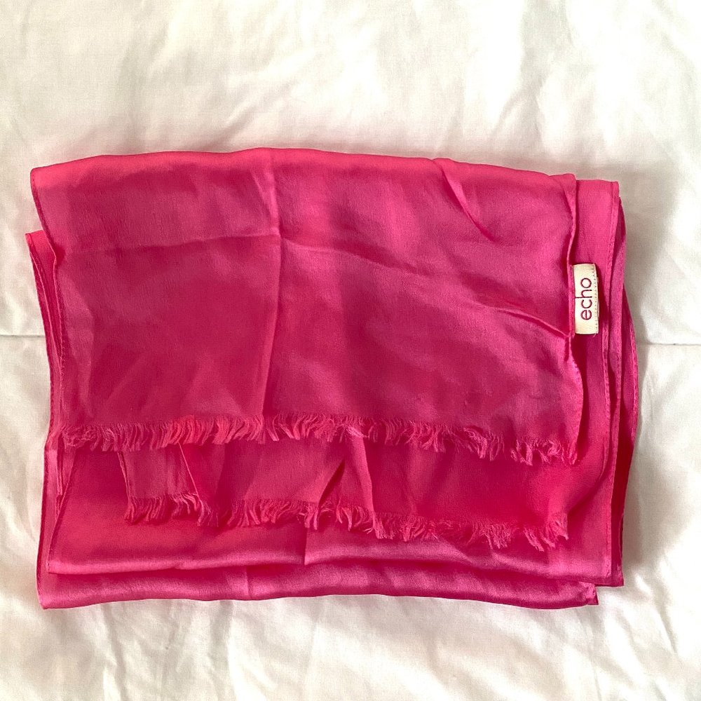 Echo Pink Silk Scarf